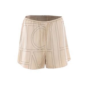0 Women Monogram Silk Pijama Shorts